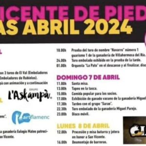 TOROS SAN VICENTE DE PIEDRAHITA 5 A 7 ABRIL 2024