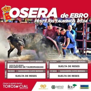 TOROS OSERA DE EBRO 13 Y 14 ABRIL 2024