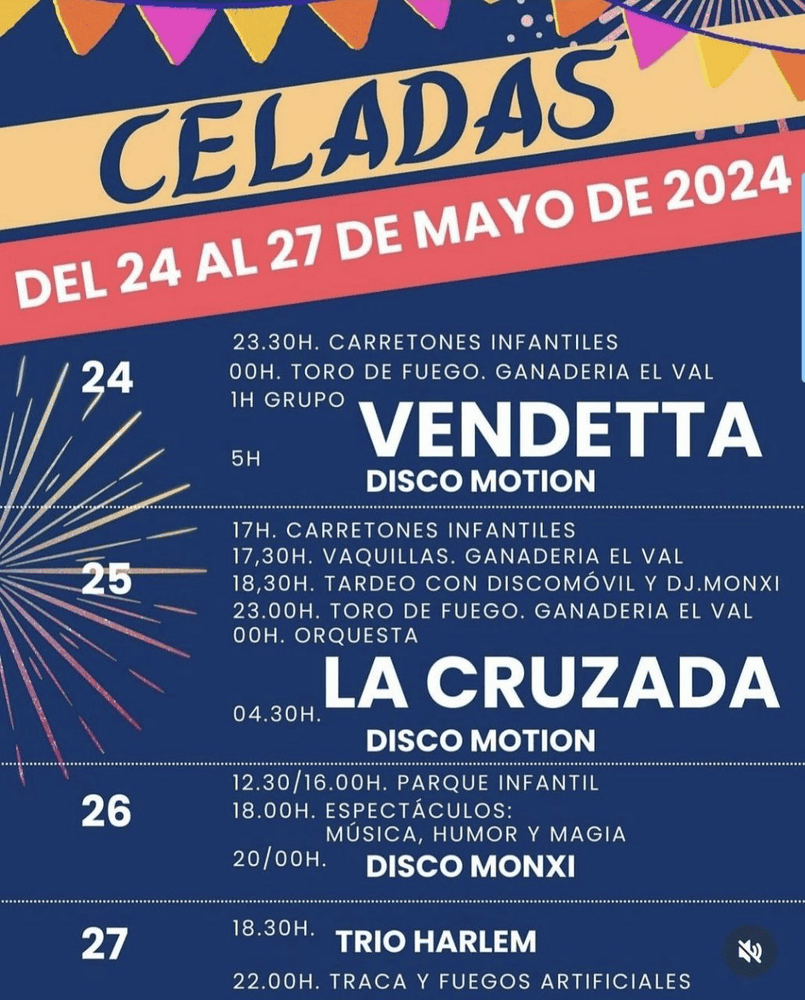 TOROS CELADAS 24 Y 25 MAYO 2024