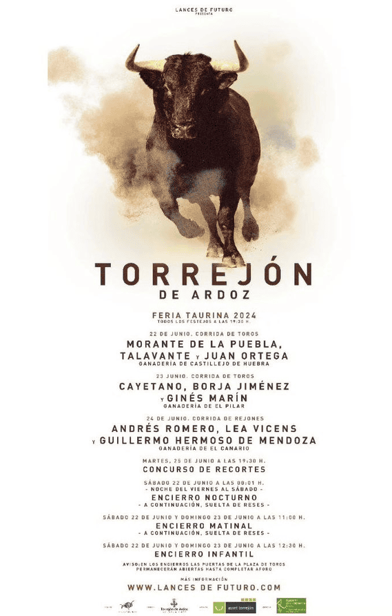 TOROS TORREJON DE ARDOZ 22 A 23 JUNIO 2024