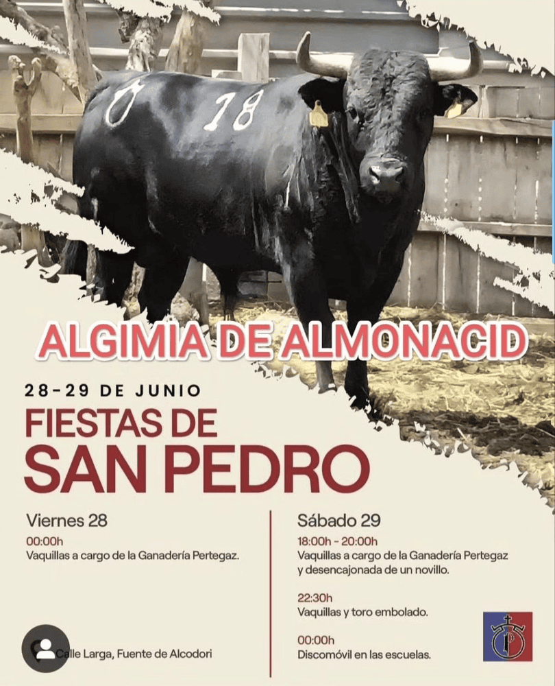 TOROS ALGIMIA DE ALMONACID 28 Y 29 JUNIO 2024