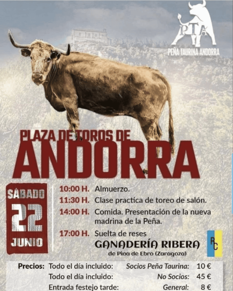 TOROS ANDORRA 22 JUNIO 2024