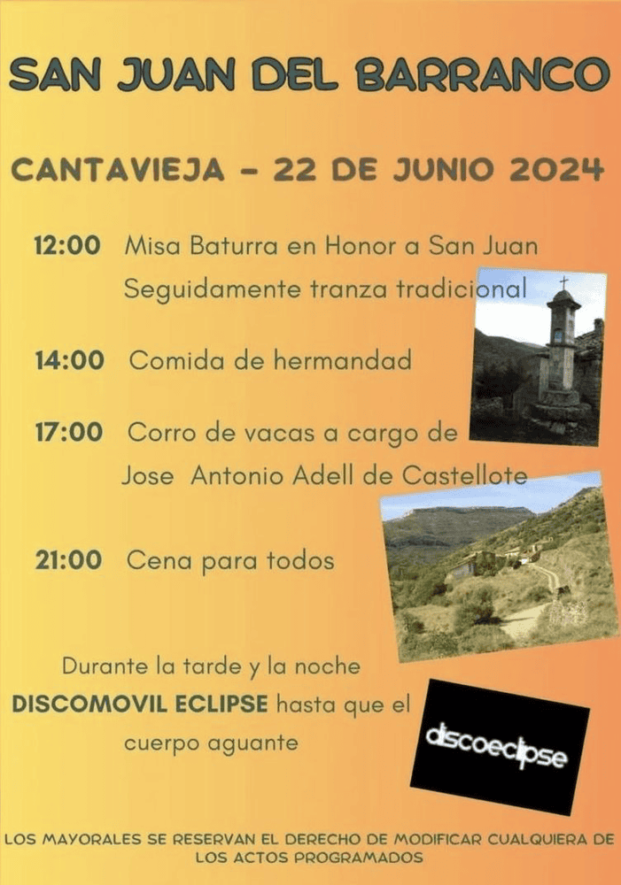 TOROS CANTAVIEJA 22 JUNIO 2024