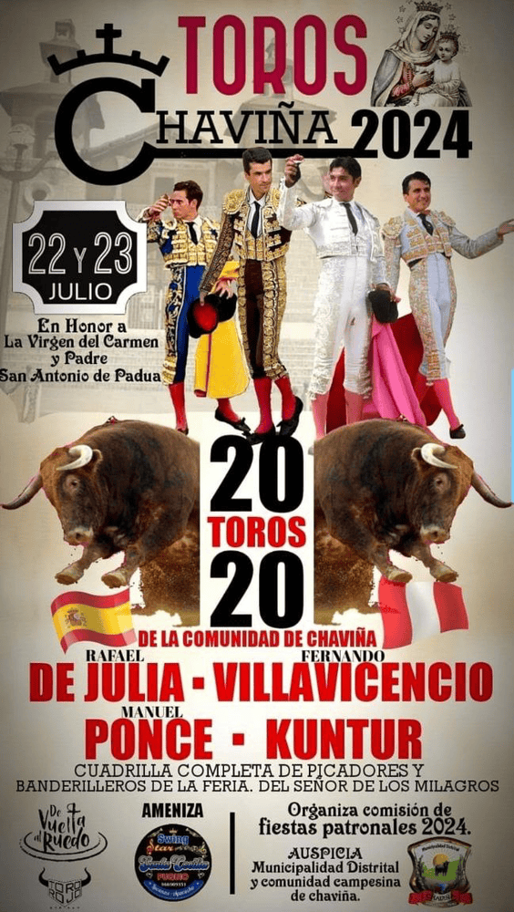 TOROS CHAVIÑA 22 Y 23 JULIO 2024