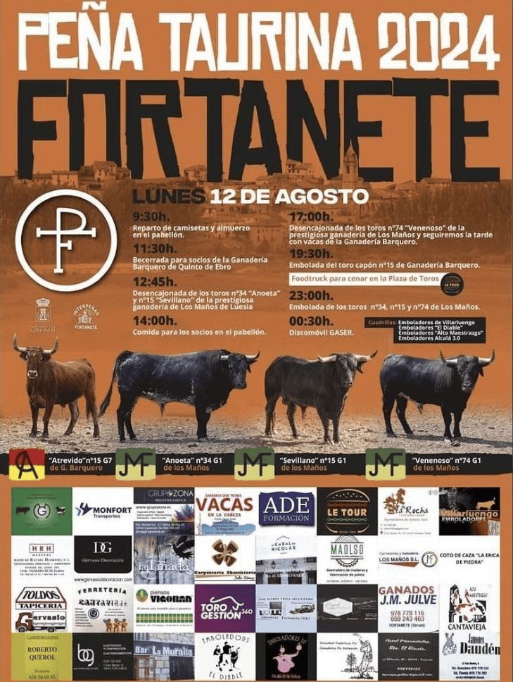 TOROS FORTANETE 12 AGOSTO 2024