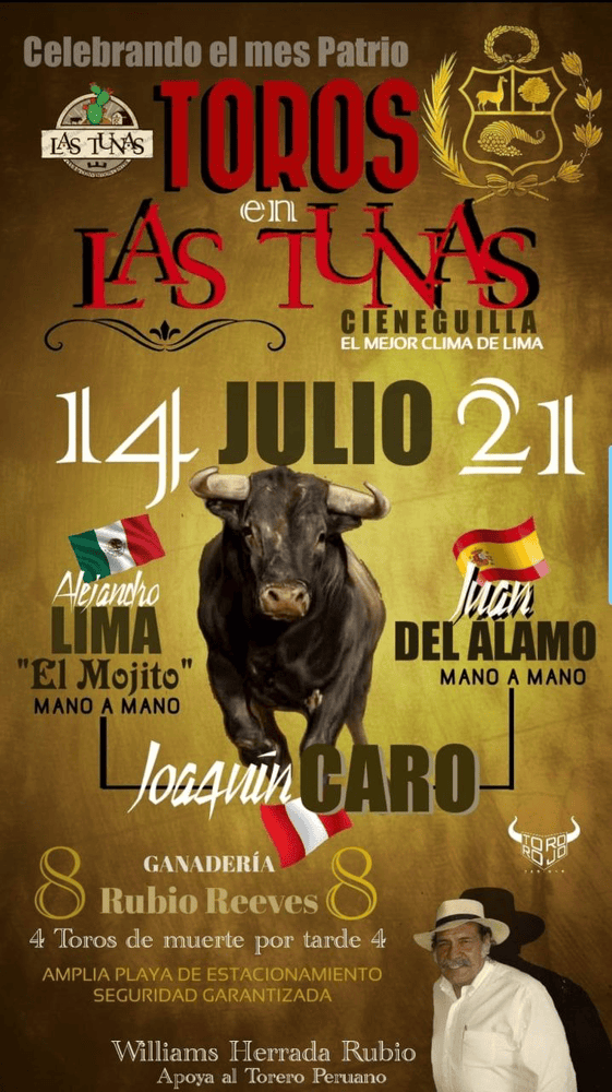 TOROS LAS TUNAS 14 JULIO 2024