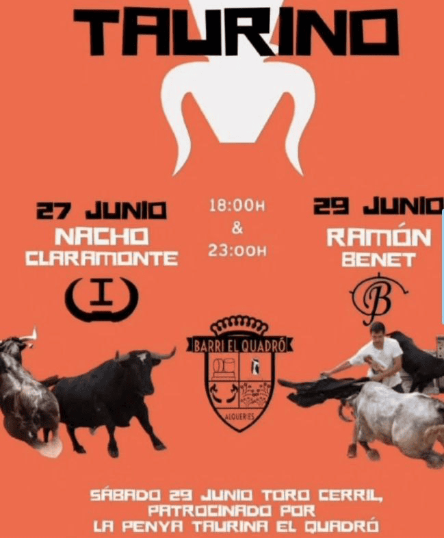 TOROS LES ALQUERIES 27 Y 29 JUNIO 2024