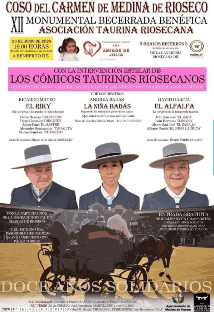 TOROS MEDINA DE RIOSECO 23 JUNIO 2024