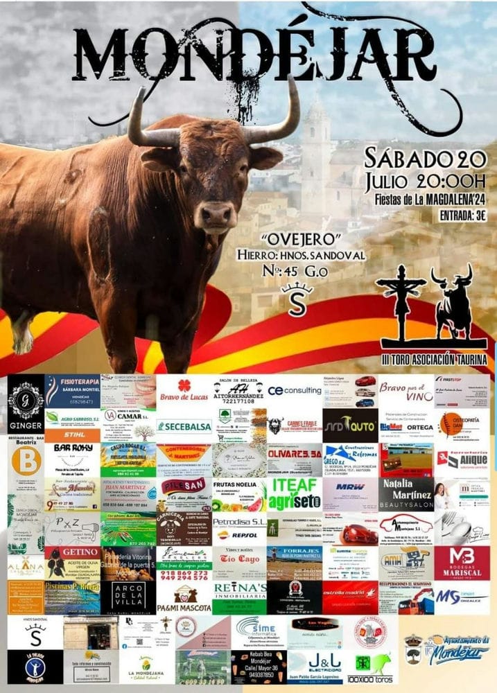 TOROS MONDÉJAR 20 JULIO 2024