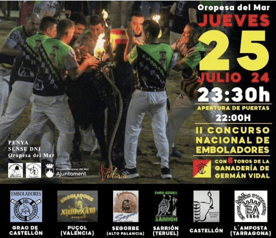 TOROS OROPESA DEL MAR 25 JULIO 2024