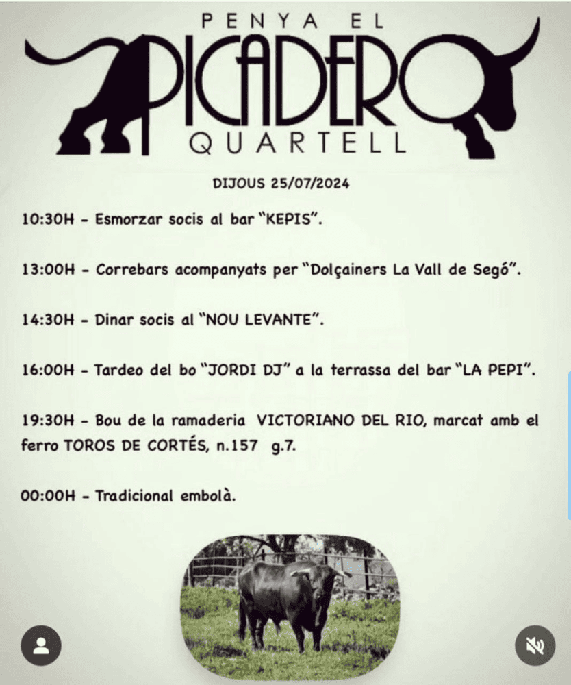 TOROS QUARTELL 25 JULIO 2024