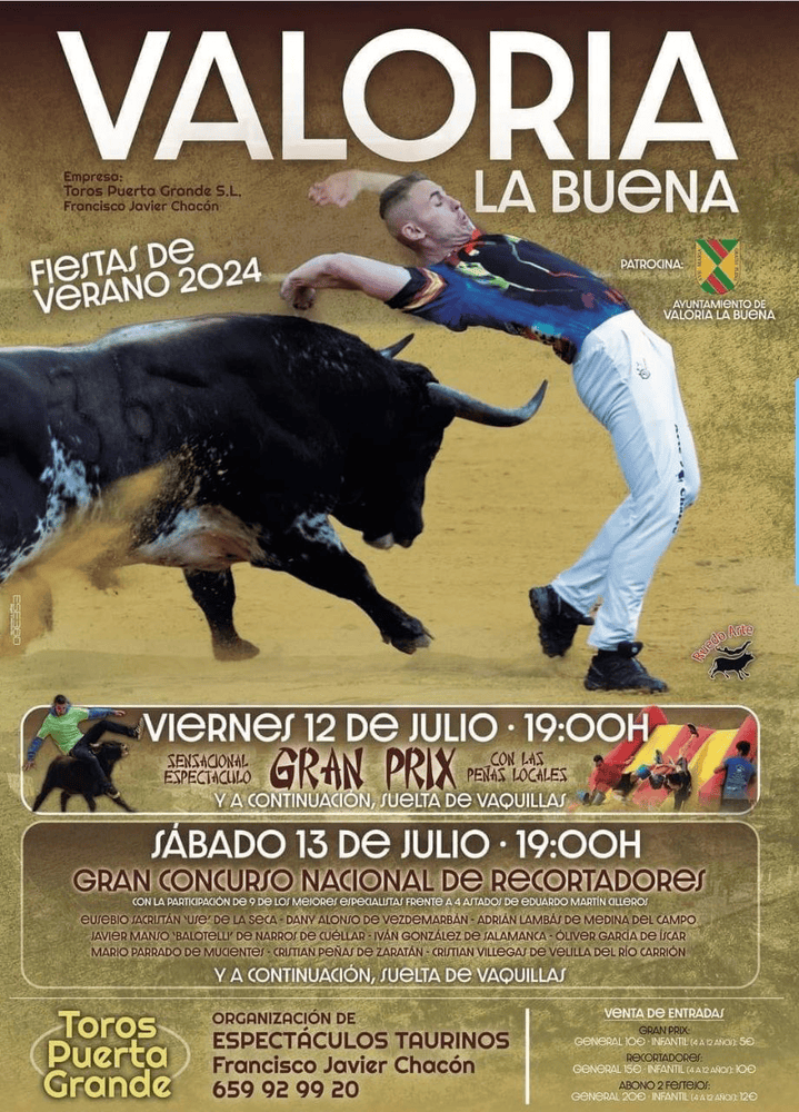 TOROS VALORIA LA BUENA 12 Y 13 JULIO 2024