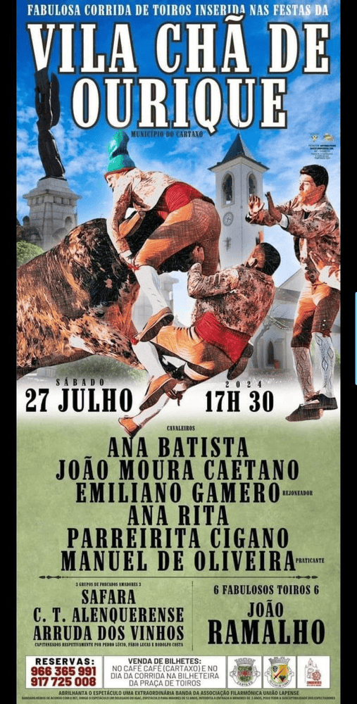 TOROS VILA CHA DE OURIQUE 27 JULIO 2024