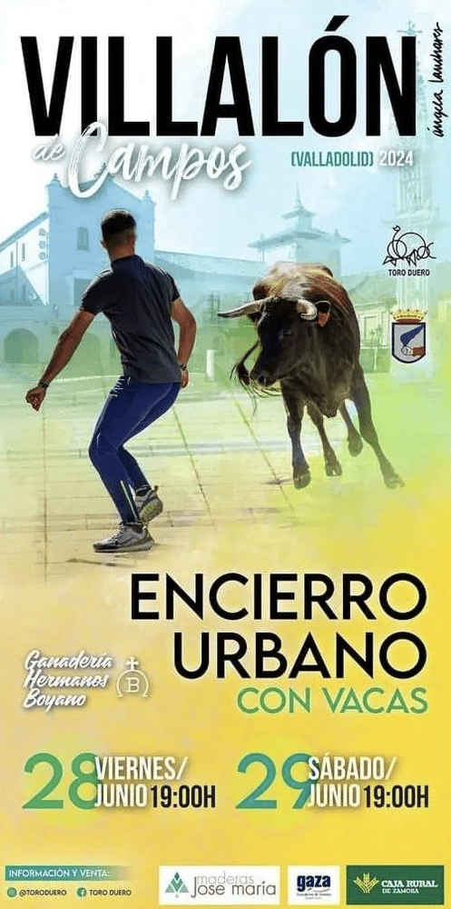 TOROS VILLALÓN DE CAMPOS 28 Y 29 JUNIO 2024