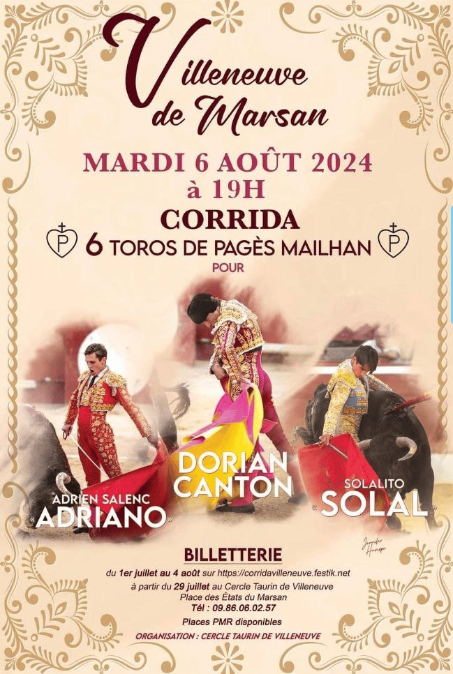 TOROS VILLENEUVE DE MARSAN 6 AGOSTO 2024