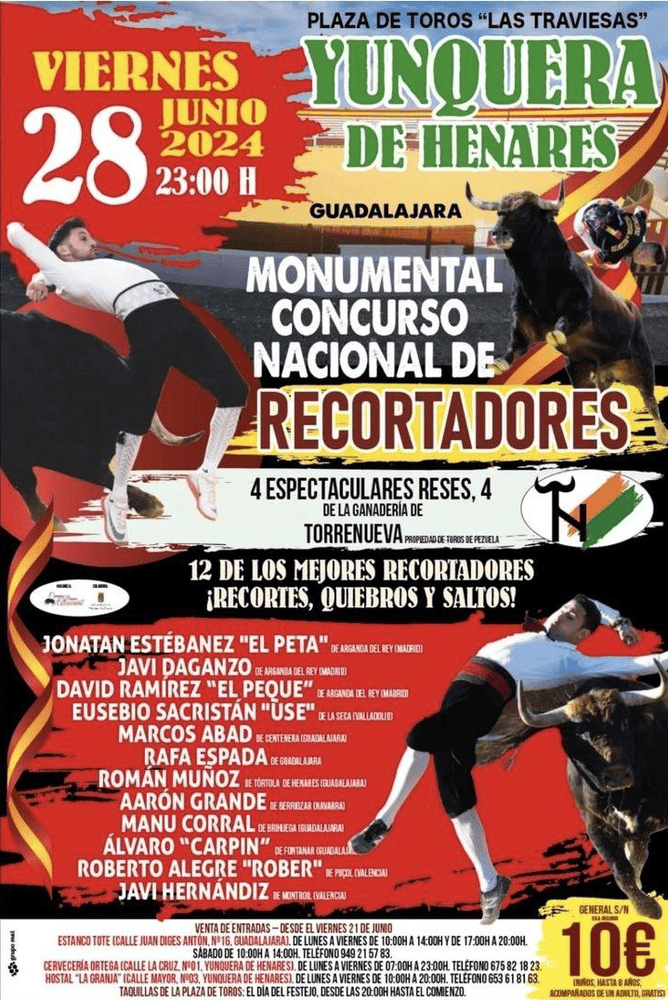 TOROS YUNQUERA DE HENARES 28 JUNIO 2024