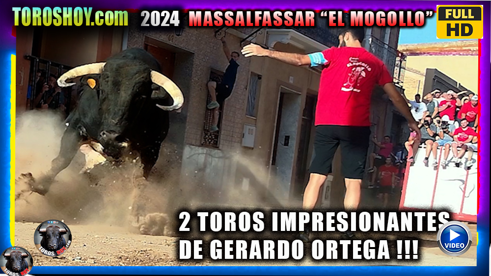 MASSALFASSAR "EL MOGOLLO" 2 TOROS IMPRESIONANTES DE GERARDO ORTEGA TOROS TV 2024