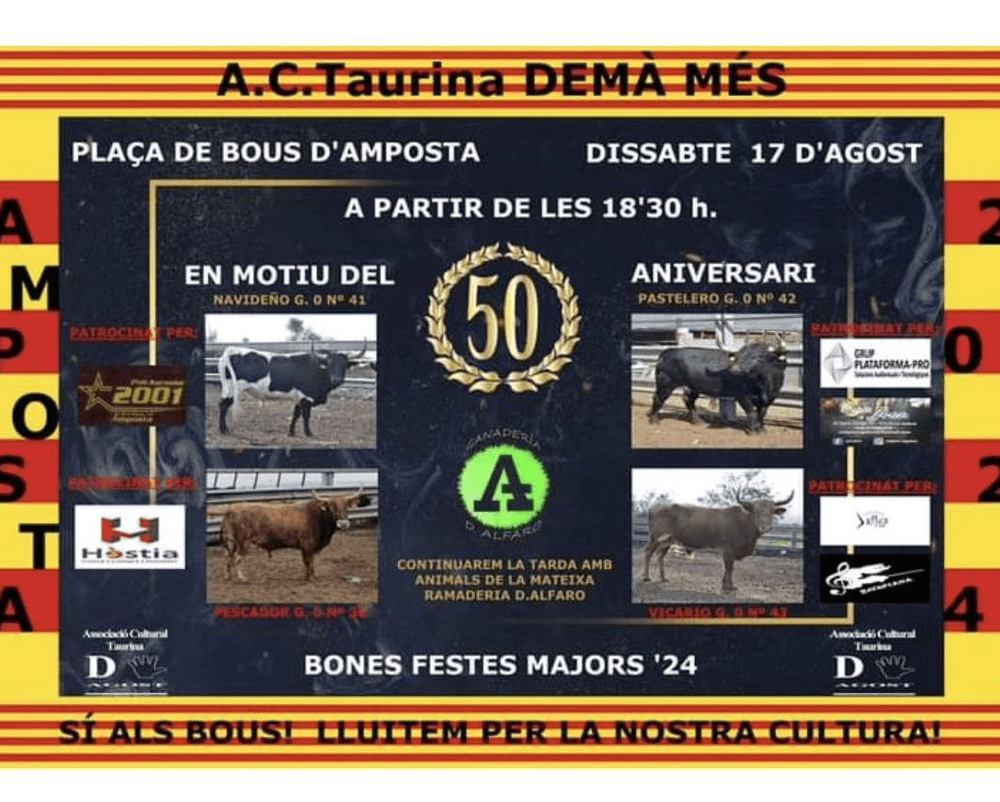 TOROS AMPOSTA 17 AGOSTO 2024