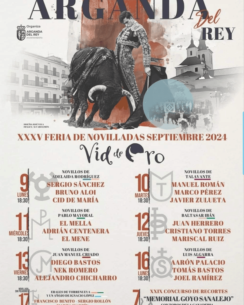 TOROS ARGANDA DEL REY A 17 SEPTIEMBRE 2024