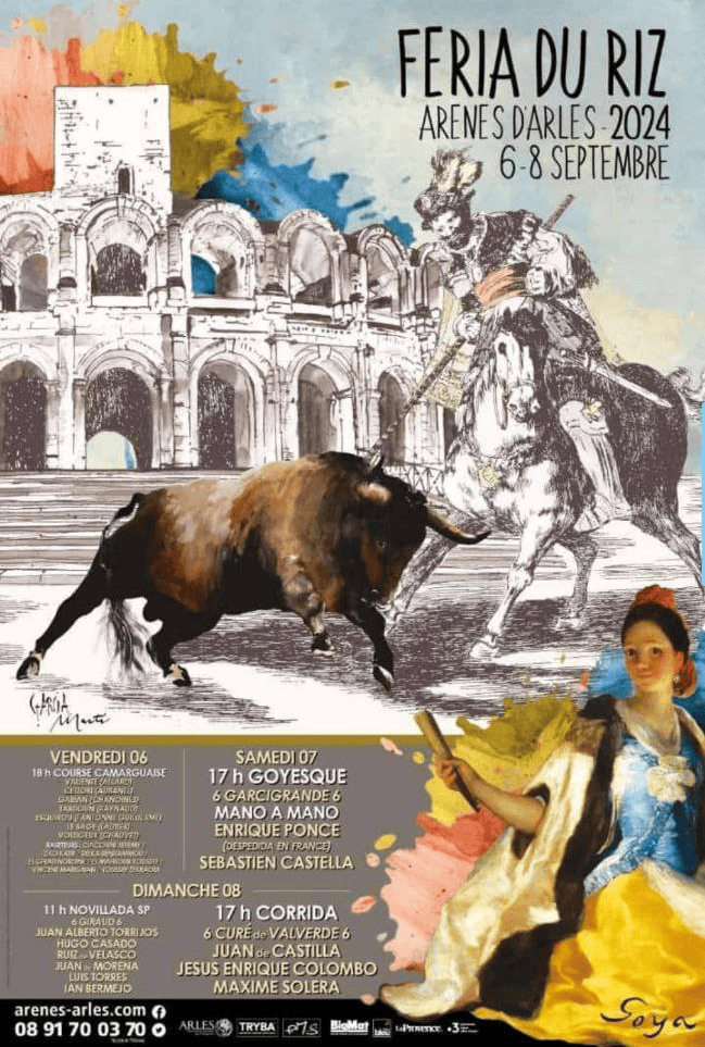 TOROS ARLES 6 A 8 SEPTIEMBRE 2024