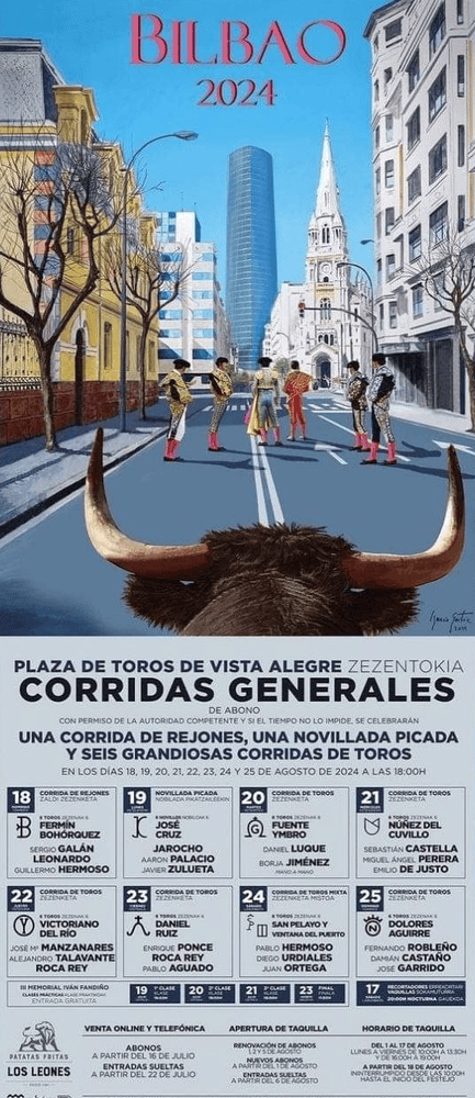 TOROS BILBAO 18 A 25 AGOSTO 2024