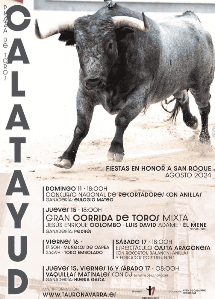 TOROS CALATAYUD 11 A 17 AGOSTO 2024