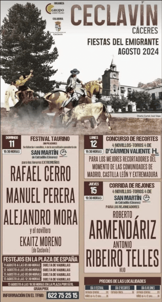 TOROS CECLAVÍN 11 A 15 AGOSTO 2024