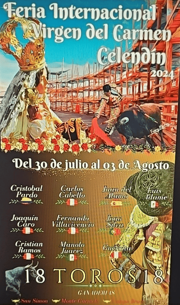 TOROS CELENDÍN 30 JUL A 03 AGO 2024