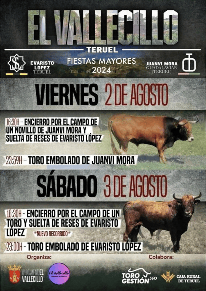 TOROS EL VALLECILLO 2 AGOSTO 2024