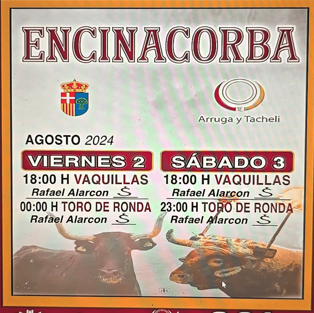 TOROS ENCINACORBA 2 Y 3 AGOSTO 2024