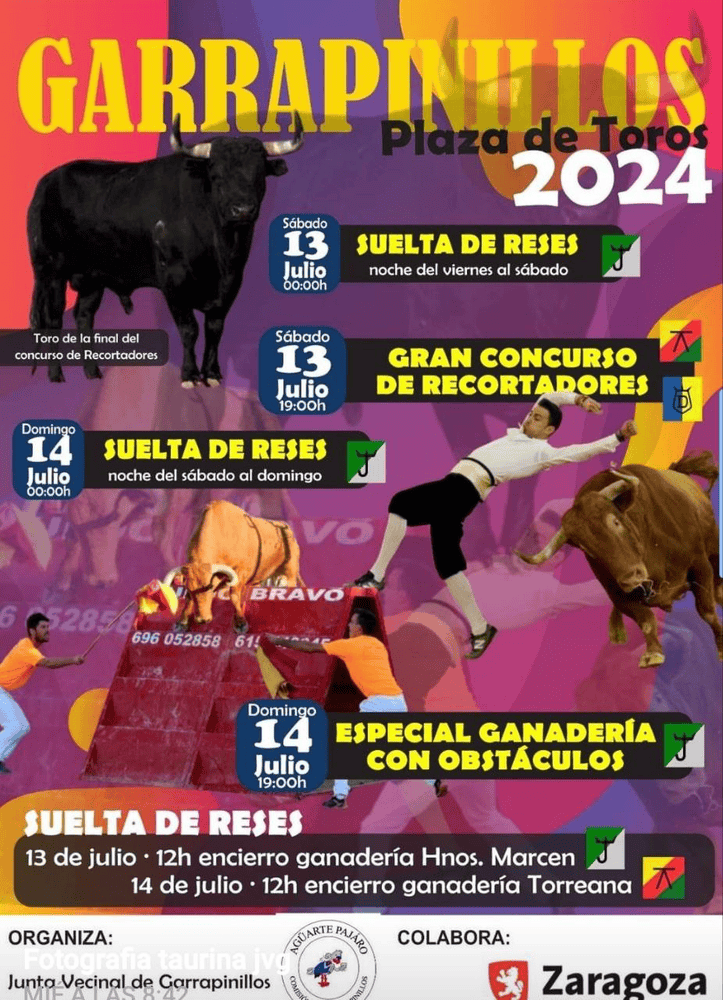 TOROS GARRAPANILLOS 13 Y 14 JULIO 2024