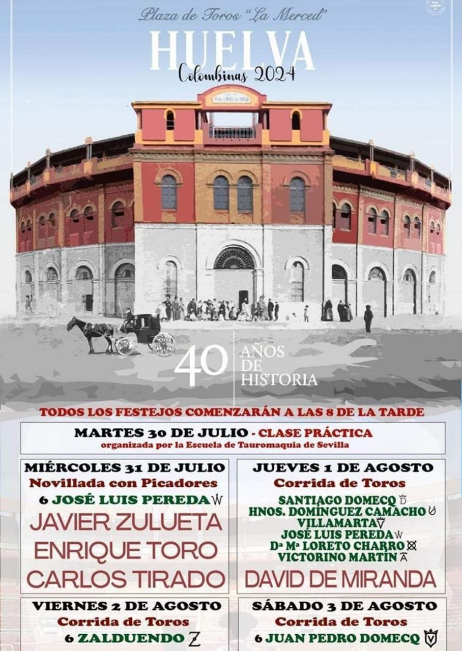 TOROS HUELVA 31 JUL Y 1 AGO 2024