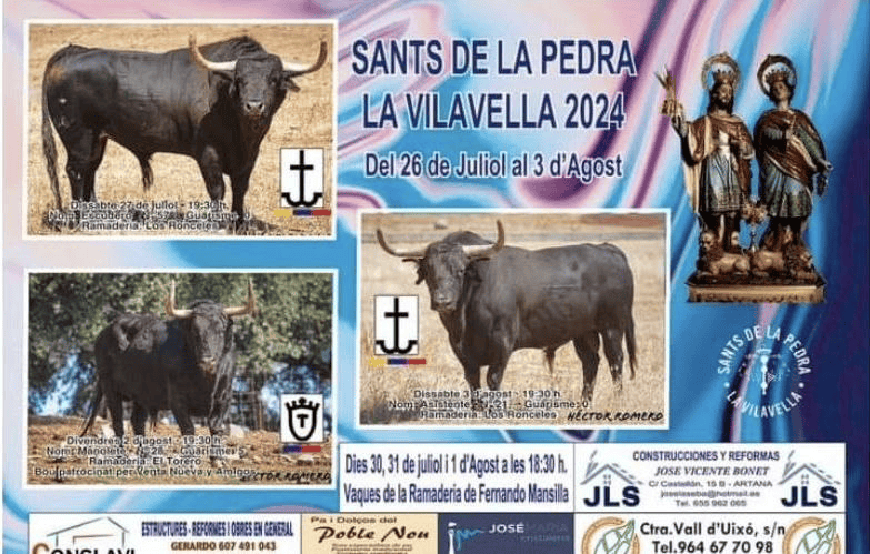 TOROS LA VILAVELLA 30 JUL A 1 AGO 2024