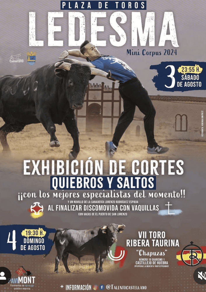 TOROS LEDESMA 3 Y 4 AGOSTO 2024