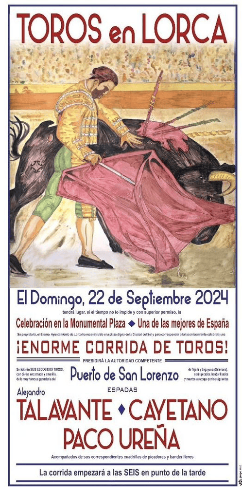 TOROS LORCA 22 SEPTIEMBRE 2024