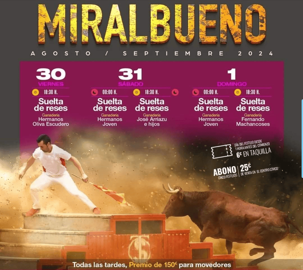 TOROS MIRALBUENO 30 AGO A 1 SEP 2024