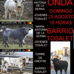 TOROS ONDA 25 AGOSTO 2024