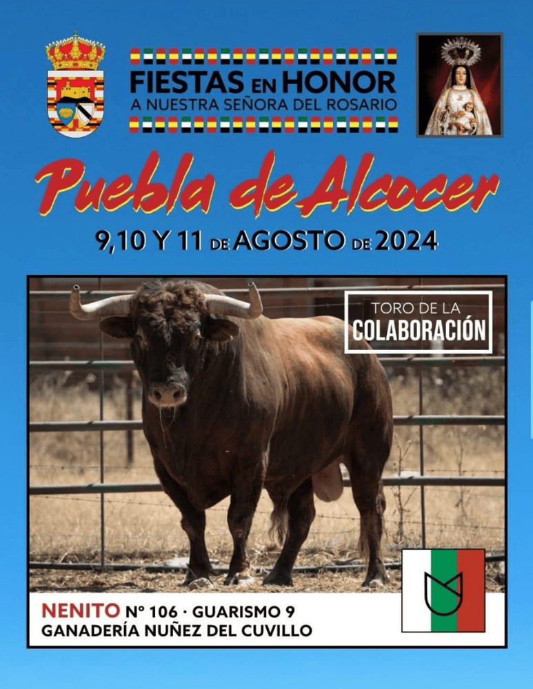 TOROS PUEBLA DE ALCOCER 9 A 11 AGOSTO 2024