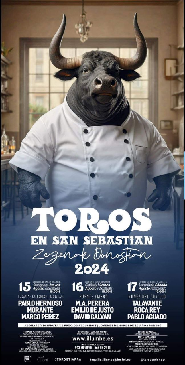 TOROS SAN SEBASTIÁN 15 A 17 AGOSTO 2024