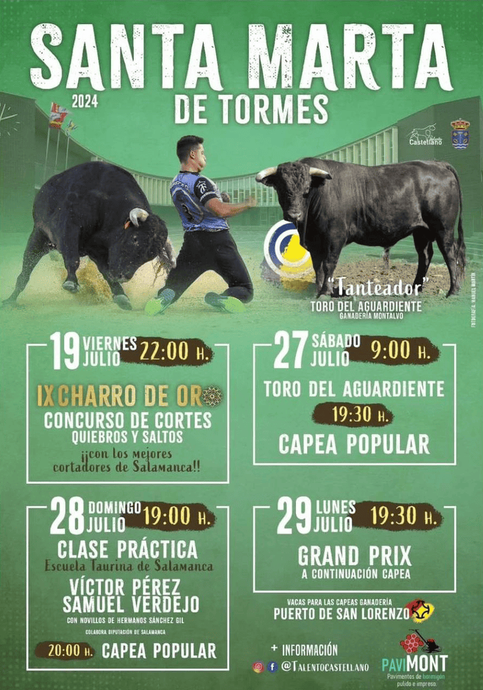 TOROS SANTA MARTA DE TORMES 19 A 29 JULIO 2024