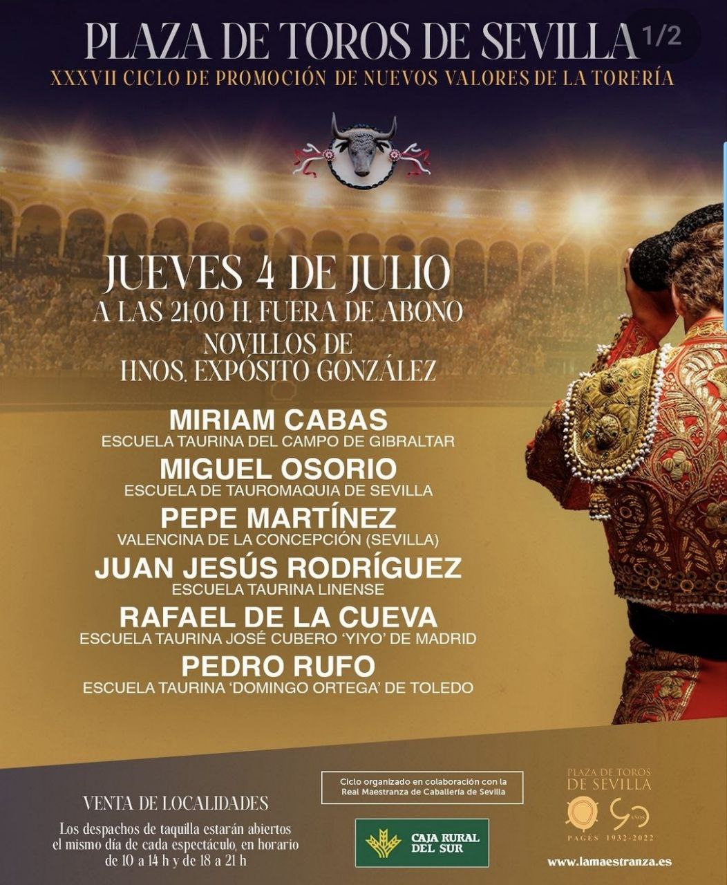 TOROS SEVILLA 4 JULIO 2024