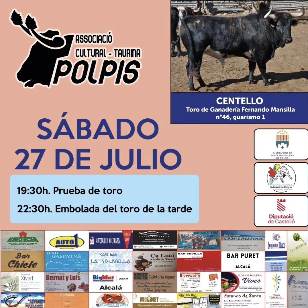 TOROS STA MAGDALENA 27 JULIO 2024