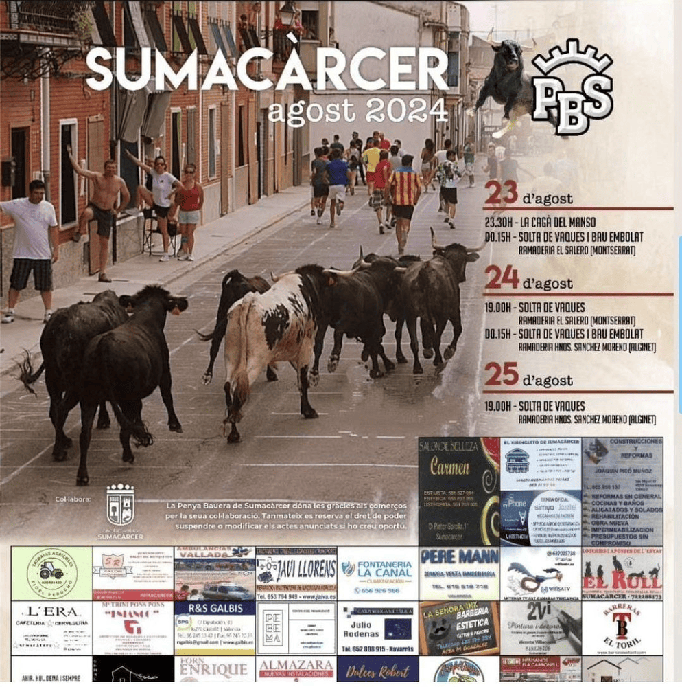 TOROS SUMACÀRCER 23 A 25 AGOST 2024