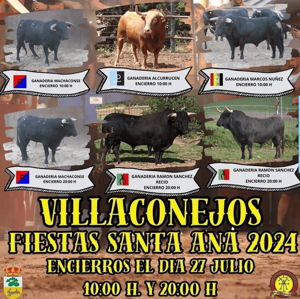 TOROS VILLACONEJOS 27 JULIO 2024