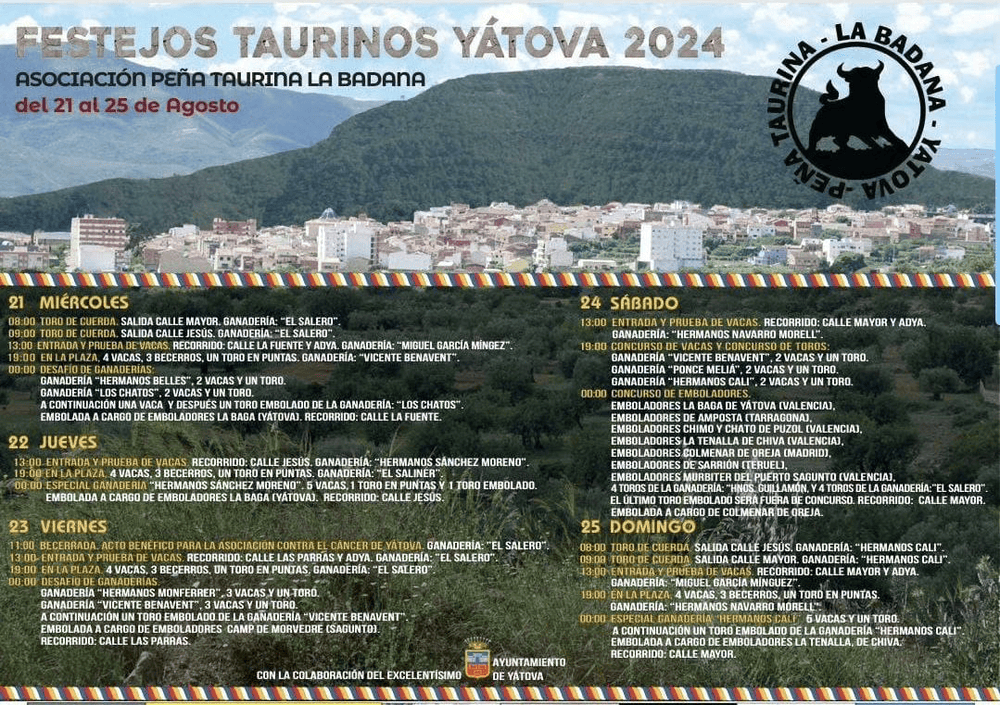 TOROS YÁTOVA 21 A 25 AGOSTO 2024