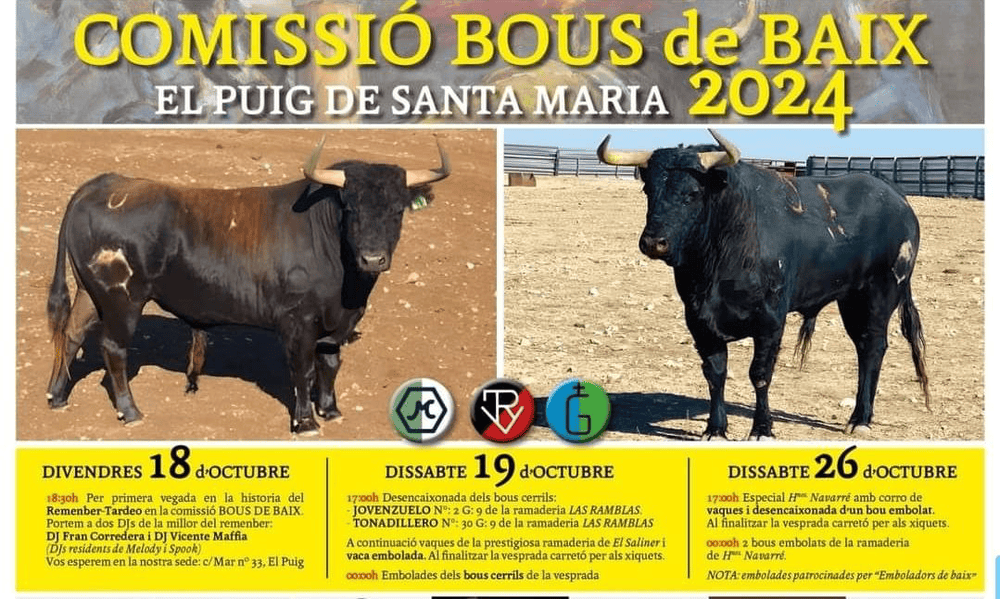 TOROS EL PUIG 18 A 26 OCTUBRE 2024