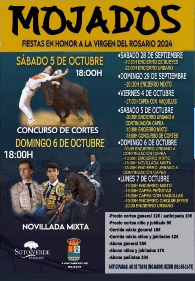 TOROS MOJADOS 28 SEP A 7 OCT 2024