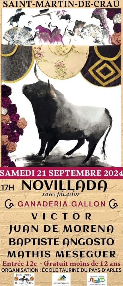 TOROS SAINT-MARTIN-DE CRAU 21 SEPTIEMBRE 2024