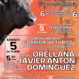 TOROS VALERA DE ABAJO 5 A 9 OCTUBRE 2024