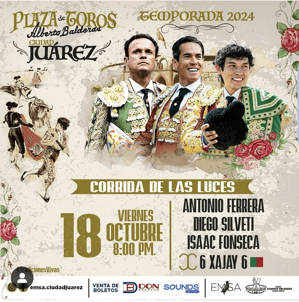 TOROS CIUDAD JUÁREZ 18 OCTUBRE 2024